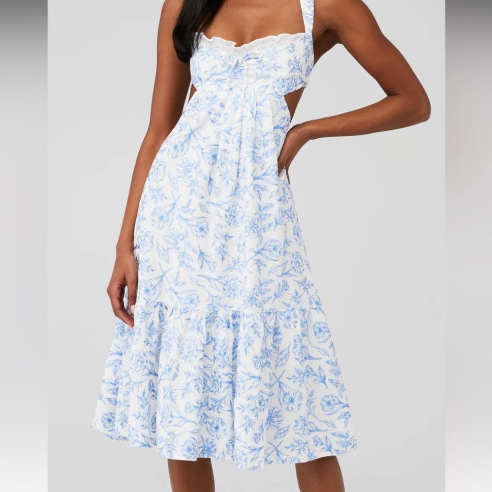 For Love & Lemons Maisie Midi Dress, size XXS